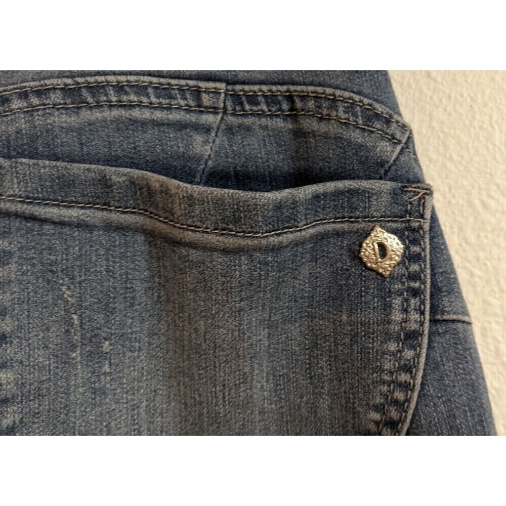 Women's DEMOCRACY Ab Solution Light Blue Ankle Skimmer Jeans Size 8 - Picture 9 of 9